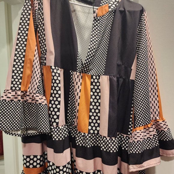 Multi-Colored Mini Dress - Picture 2 of 4